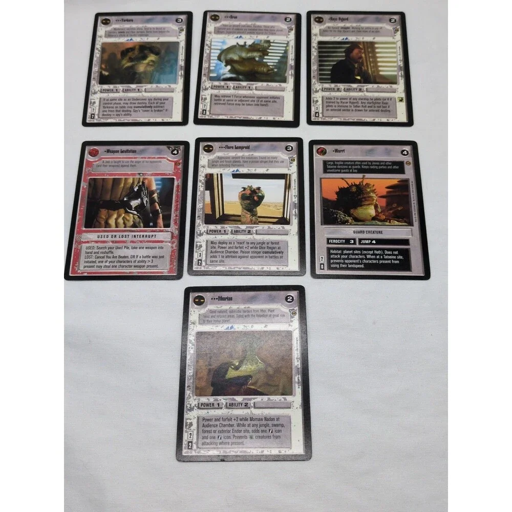 (34) Star Wars CCG Jabba's Palace Card Lot